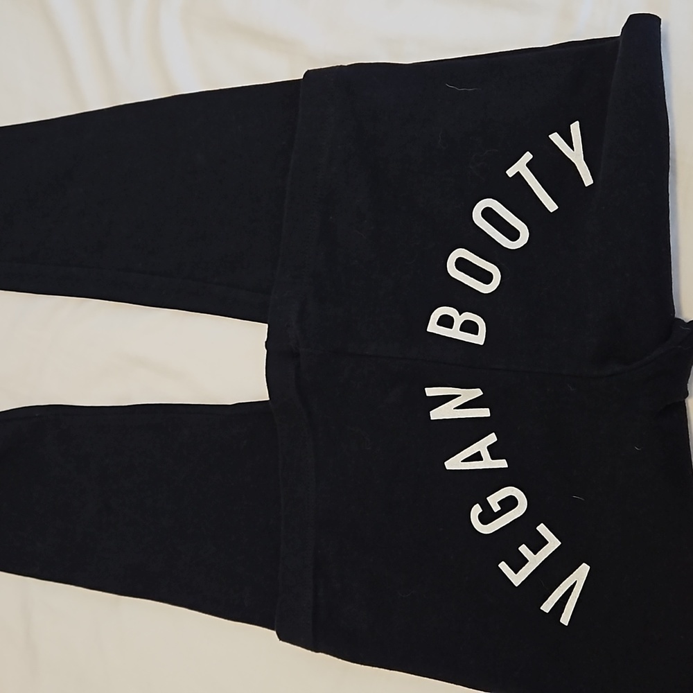 Black Leggings Vegan Booty Size Large